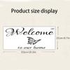 Rasiarpio Wall Sticker Rasiarpio Butterfly Welcome to Our Home Wall Sticker Welcome Greeting Quotes Removable PVC Decoration Door Entrance Decoration view 2