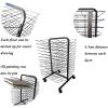 Drying Rack, 26-Shelf Mobile Art Drying Rack with Wire Shelves for Works of Art, Black Powder Coated Finish, Drying & Print Racks, Ideal for Schools and Art Clubs view 4