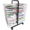 YSCMX Drying Rack, Mobile Art Drying Rack with Wire Shelves for Works of Art, Black Powder Coated Finish, Drying& Print Racks, Ideal for Schools and Art Clubs (Size : 26-Layer) view 1