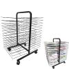 Drying Rack, Solid 26-Shelf Mobile Classrooms Drying Rack with Wire Shelves for Works of Art Studios and Home Use, Black Powder Coated Finish. Drying & Print Racks view 1
