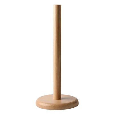 XIXIDIAN Paper Towel Holder,Kitchen Paper Hanger Rack Bathroom Towel Roll Stand Organizer Simply Standing Countertop Wooden Paper Roll Holder for Cabinet Room Bedroom (Color : Yellow)