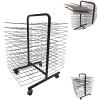 Art Drying Rack, Mobile Drying Rack with Wire Shelves for Works of Art, Mobile Classrooms, Art Studio, Educational Product Drying Rack, Drying Easel, Drying& Print Racks, Black Powder Coated Finish view 1