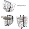Art Drying Rack, Mobile Drying Rack with Wire Shelves for Works of Art, Mobile Classrooms, Art Studio, Educational Product Drying Rack, Drying Easel, Drying& Print Racks, Black Powder Coated Finish view 4
