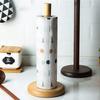 XIXIDIAN Paper Towel Holder,Kitchen Paper Hanger Rack Bathroom Towel Roll Stand Organizer Simply Standing Countertop Wooden Paper Roll Holder for Cabinet Room Bedroom (Color : Brown) view 2