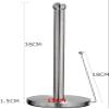 XIXIDIAN Paper Towel Holder,Stainless Steel Standing Paper Towel Organizer Roll Dispenser for Kitchen Countertop Home Dining Table view 2