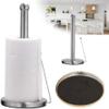 XIXIDIAN Paper Towel Holder,Stainless Steel Standing Paper Towel Organizer Roll Dispenser for Kitchen Countertop Home Dining Table view 3