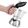 4 Cup Stainless Steel Stovetop Espresso Maker, 200ml/6.8oz Pot, Mocha Coffee Maker view 2