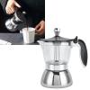 4 Cup Stainless Steel Stovetop Espresso Maker, 200ml/6.8oz Pot, Mocha Coffee Maker view 4