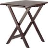 ADHW Living Room Table Set Brown Faux Marble 5pc Wood TV Tray Set Stand Folding Snack Table Dinner Portable view 4