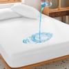 Cal King Waterproof Mattress Protector Deep Pocket Mattress Cover, Soft Breathable Mattress Pad, Fitted Noiseless Waterproof Bed Cover Stretch to 25" view 1