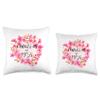 Women 64 Year Old Fabulous Since 1958 Happy 64th Birthday Throw Pillow view 3