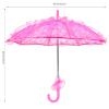 Lace Parasol, Wedding Umbrella Decorative Umbrella Handicraft Lace Umbrella 22.2x22.2in for Weddings, Party Decorations, Concerts (Rose red) view 4