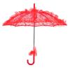 AMONIDA Lace Parasol, Wedding Umbrella Decorative Umbrella Handicraft Lace Umbrella 22.2x22.2in For Weddings, Party Decorations, Concerts(red) view 1