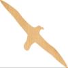 Albatross Laser Cut Out Wood Shape Craft Supply - Woodcraft Cutout (16", 1/8" Thickness) view 1