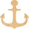 Anchor 4 Laser Cut Out Wood Shape Craft Supply - Woodcraft Cutout (28", 1/8" Thickness) view 1