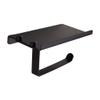 XIXIDIAN Paper Towel Holder Wall Mount for Kitchen,Self-Adhesive Paper Towel Holder with Shelf for Bathroom,Anti-Rust Aluminum,No Drill or Wall-Mounted with Screws view 1