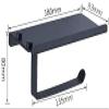 XIXIDIAN Paper Towel Holder Wall Mount for Kitchen,Self-Adhesive Paper Towel Holder with Shelf for Bathroom,Anti-Rust Aluminum,No Drill or Wall-Mounted with Screws view 2