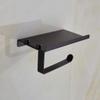 XIXIDIAN Paper Towel Holder Wall Mount for Kitchen,Self-Adhesive Paper Towel Holder with Shelf for Bathroom,Anti-Rust Aluminum,No Drill or Wall-Mounted with Screws view 3