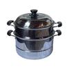 10.2"/26cm 2-Tier Stainless Steel Steam Pots Steaming Vegetable, Dumpling, Stock, Sauce, Food view 1