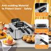 ARLIME Deep Fryer with 2 Baskets, 5.3 Qt/5L Electric Fryer with Adjustable Temperature & Timer, Removable Oil-Container & Lid w/View Window, Stainless Steel Large Deep Fryers for Home Use, Kitchen view 4