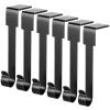 ARCHCRTC 6 Pcs Christmas Stocking Holders Mantel Hook Hangers Fireplace Hooks Hanger Christmas Stocking Hook Fireplace Hanger Grip for Christmas Party Decorations (Black, 6) view 1