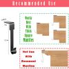 ARCHCRTC 6 Pcs Christmas Stocking Holders Mantel Hook Hangers Fireplace Hooks Hanger Christmas Stocking Hook Fireplace Hanger Grip for Christmas Party Decorations (Black, 6) view 2
