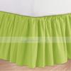 Rainbowlinens Luxury Soft Fluffy Sage Ruffled Bed Skirt Twin Size 14 Inch Drop Three Sided Coverage with 750 Thread Count Egyptian Cotton Long Lasting Lightweight Gatherd Bed Skirt view 1