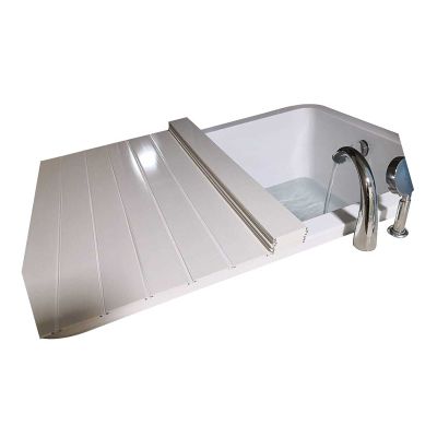 LYLFF Bathtub Cover Foldable Bathroom Insulation Board,PVC Bathtub Insulation Cover,Suitable for Most Standard Size Bathtub Racks (Size : 175x75x0.7cm)