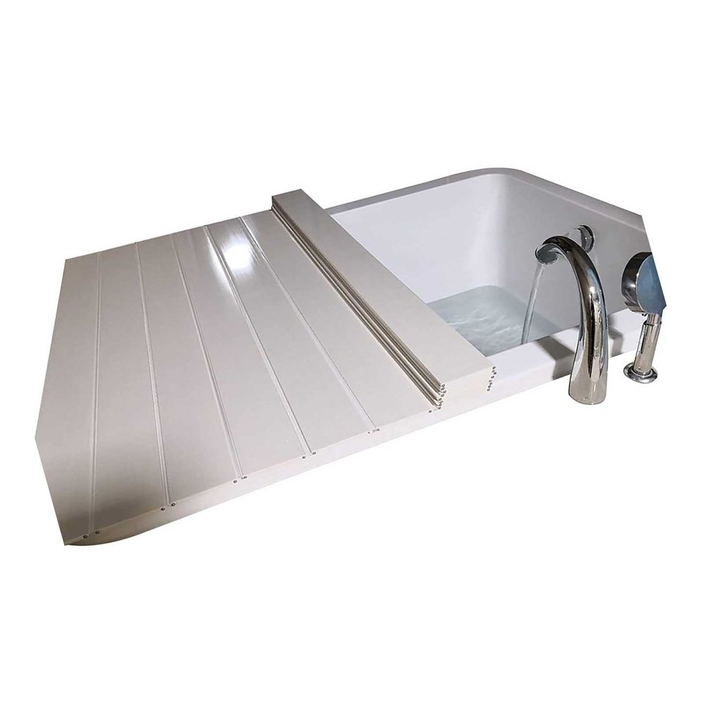 LYLFF Bathtub Cover Foldable Bathroom Insulation Board,PVC Bathtub Insulation Cover,Suitable for Most Standard Size Bathtub Racks (Size : 175x75x0.7cm)