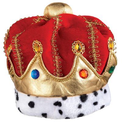 Vibrant Multicolor Fabric Primary Birthday Crown - 7" x 7" (1 Pc.) - Adorable & Comfortable Design, One-Size-Fits-All Crown - Perfect for Celebrating Memorable Birthday Events & Parties