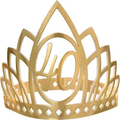 Golden Age Birthday 40th Crown