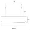2" Inch Long Double Nail Plastic Table Chair Furniture Floor Protector Glides - 16 Pcs view 2