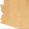 Arizona Laser Cut Out Wood Shape Craft Supply - Woodcraft Cutout (6", 1/8" Thickness) view 1