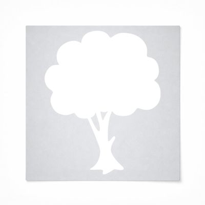 Apple Tree Laser Cut Out Wood Shape Craft Supply - Woodcraft Cutout (30", 1/4" Thickness)
