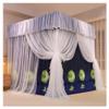 Bed Canopies Modern Luxury Bedroom Bed Canopy Bed Curtain, 4- Door Floor- Mounted 360 Protective Bed Canopy, for Girls Princess Room with Double Bed, with Mounting Bracket view 1