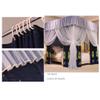 Bed Canopies Modern Luxury Bedroom Bed Canopy Bed Curtain, 4- Door Floor- Mounted 360 Protective Bed Canopy, for Girls Princess Room with Double Bed, with Mounting Bracket view 2
