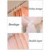 Bed Canopies Modern Luxury Bedroom Bed Canopy Bed Curtain, 4- Door Floor- Mounted 360 Protective Bed Canopy, for Girls Princess Room with Double Bed, with Mounting Bracket view 3