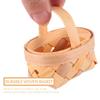 12pcs Wood Chip Mini Baskets Manual Woven Baskets Woven Baskets Ornaments view 3