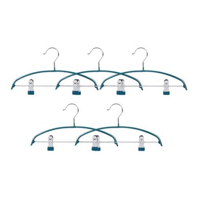 Cabilock 5pcs Clothes Hanger Clips Non- Adult Clothes Rack for Pants and Skirts Sturdy and Portable Design for Home and Travel Use Winkle Storage