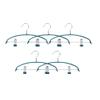 Cabilock 5pcs Clothes Hanger Clips Non- Adult Clothes Rack for Pants and Skirts Sturdy and Portable Design for Home and Travel Use Winkle Storage view 1