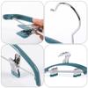 Cabilock 5pcs Clothes Hanger Clips Non- Adult Clothes Rack for Pants and Skirts Sturdy and Portable Design for Home and Travel Use Winkle Storage view 2