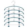 Cabilock 5pcs Clothes Hanger Clips Non- Adult Clothes Rack for Pants and Skirts Sturdy and Portable Design for Home and Travel Use Winkle Storage view 3