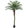 Ferrgoal 7Ft Artificial Sago Palm Tree Tall Fake Palm Plant with 12 Pcs Adjustable Leaves Tropical Decor Plastic Faux Tree in Pot Realistic Fake Plants for Home Indoor Office Patio Porch view 1