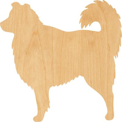 Australian Shepherd Laser Cut Out Wood Shape Craft Supply - Woodcraft Cutout (16", 1/4" Thickness)