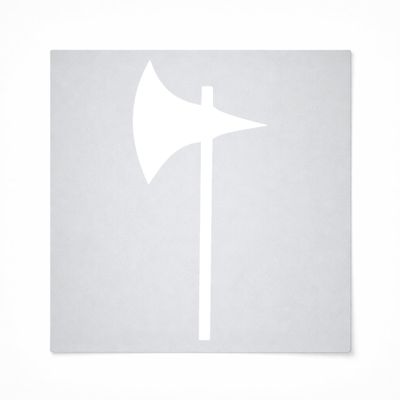 Axe 2 Laser Cut Out Wood Shape Craft Supply - Woodcraft Cutout (28", 1/8" Thickness)
