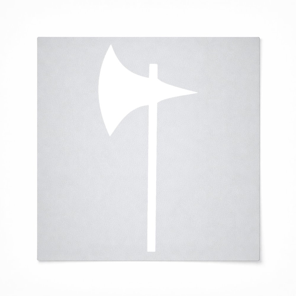 Axe 2 Laser Cut Out Wood Shape Craft Supply - Woodcraft Cutout (28", 1/8" Thickness)