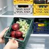 Folding Collapsible Plastic Storage Crate Box Stackable Home Kitchen Warehouse Storage Baskets Box (Gray, 14.7x22.2cm) view 3