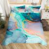Green Marble Bedding Set Twin Size,Emerald Gem Style Marbling Duvet Cover for Kids Boys Bed Comforter Cover Set,Luxury Golden Ripple Bedding Quilt Cover Set Decorative 2 Pieces view 1
