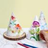Welecom 30 PCS White Cone Hats Party Hats DIY for Kids Adult - One size fits all - 6.3 5.9 7.9 inch - Paper - Hand Wash Only - Costume Headwear - Halloween, Christmas, Thanksgiving, Birthday view 3