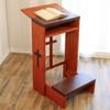 Volowoo Prayer Bench Stool,Solid Wood Prayer Kneeler with Bench and Folding Table Top in Home,Church Prayer Table Chair Padded Kneeler Shelf for Kneeling at Home,Religious Gifts view 2